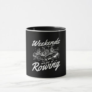 Caneca Os Finais De Semana São Para Remoção De Paddle Ho