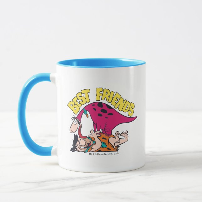 Caneca Os Flintstones | Fred & Dino - Melhores Amigos (Esquerda)