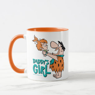 Caneca Os Flintstones Fred & Pebbles - Garota Pai