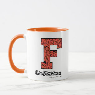 Caneca Os Flintstones Monograma de estilo colegial