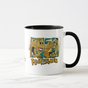 Caneca Os Flintstones Painéis de Caracteres Comic Retro