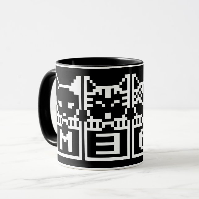 CANECA OS GATOS DE 8 BITS M30W (Frente Esquerda)