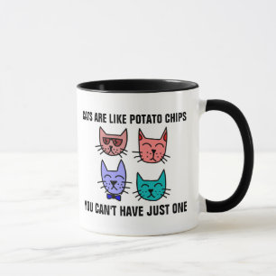 CANECA OS GATOS SÃO COMO BATALHOS DE BATATA QUE VOCÊ NÃO 