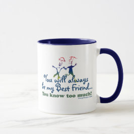 Caneca Os melhores amigos sabem