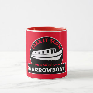 Caneca Os melhores barcos estreitos Canal Boats Britâni