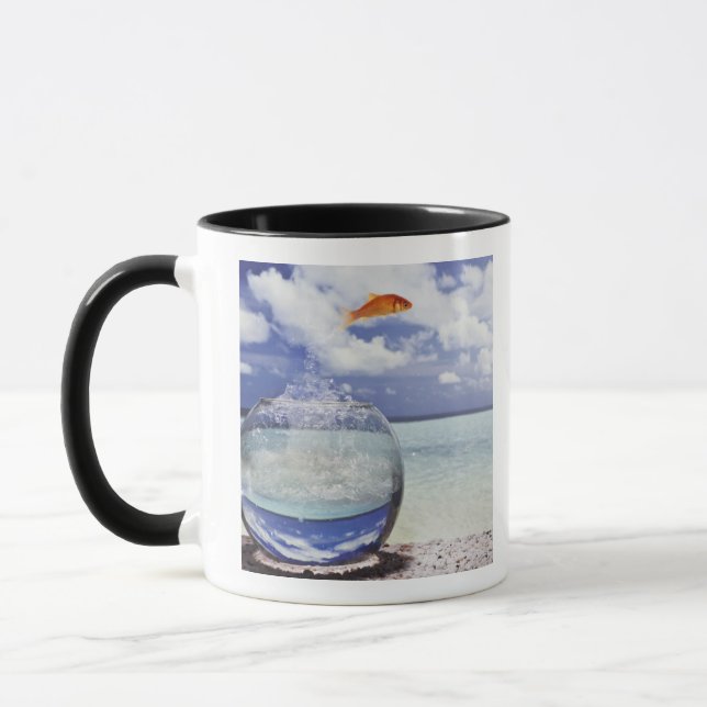 Caneca Os peixes que saltam do aquário (Esquerda)