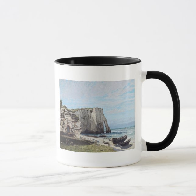 Caneca Os penhascos em Etretat após a tempestade, 1870 (Direita)