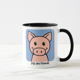Caneca Os porcos são amigos