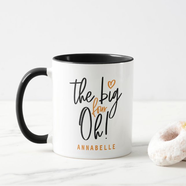 Caneca Os quatro grandes! presente de favor do aniversári (Com Donut)