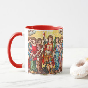 Caneca Os Sete Arcanjos (CP 001; Cromolitografia)
