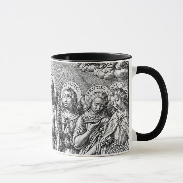 Caneca Os Sete Arcanjos (M 034; Gravura) (Direita)