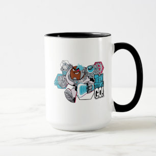 Caneca Os titã adolescentes vão! gráfico do arsenal do