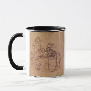 Caneca Os vícios do filho Prodigal (caneta e tinta no