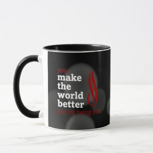 Caneca Os voluntários fazem o mundo melhor estando nele