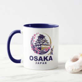 Caneca Osaka Japão Flores de Cerejeira