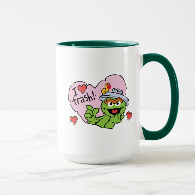 Caneca Oscar "Eu Amo Lixo" do Dia dos Namorados (Direita)