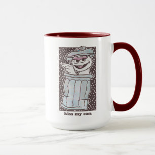 Caneca Oscar, o Grouch   Beija minha lata