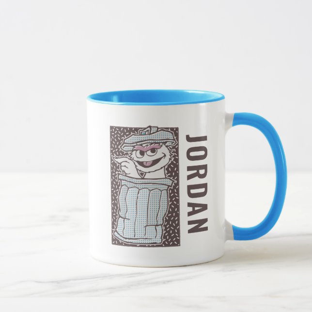 Caneca Oscar, o Grouch | Beija minha lata (Direita)