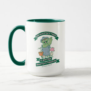 Caneca Oscar, o Grouch   Monster Treasure Graphic