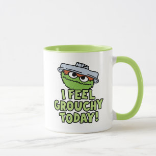 Caneca Oscar, o Grouch   Sinto-Me Agitada Hoje!