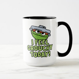Caneca Oscar, o Grouch   Sinto-Me Agitada Hoje!