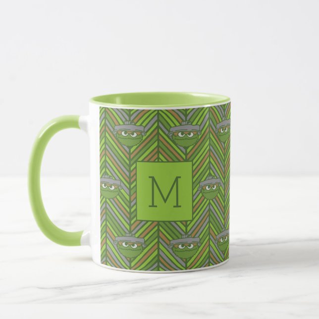 Caneca Oscar, o Monstro | Padrão Retrô dos Anos 80 (Esquerda)