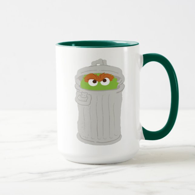 Caneca Oscar, o Monstro & Sua Lixeira (Direita)