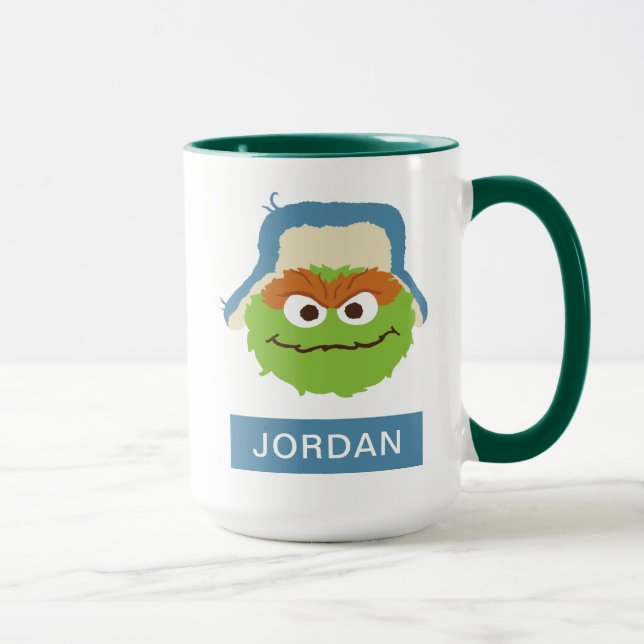 Caneca Oscar, o Rouxinol Floresta Face | Adicione seu Nom (Direita)
