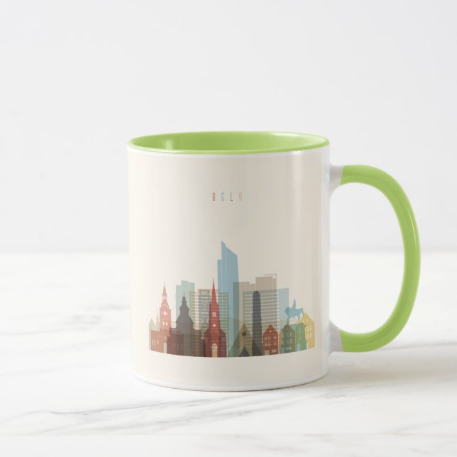Caneca Oslo, Noruega| Linha telefônica (Direita)