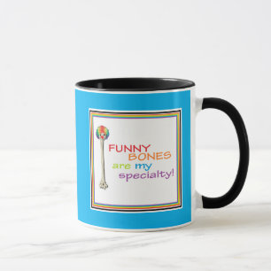 Caneca ossos engraçados presente pediatra médico