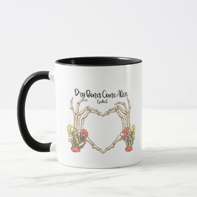 Caneca Ossos Secos Revivem Inspiração Cristã Ezequiel (Esquerda)