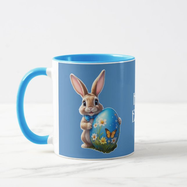 Caneca Osterhase mit blauer Schleife -  (Esquerda)