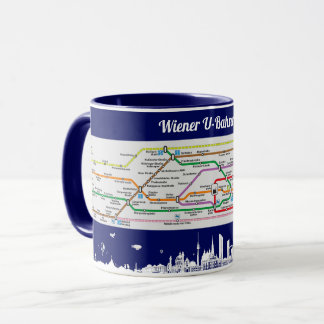Caneca " Österreich: 2021/heute Wien - U-Bahnnetz ... Ta