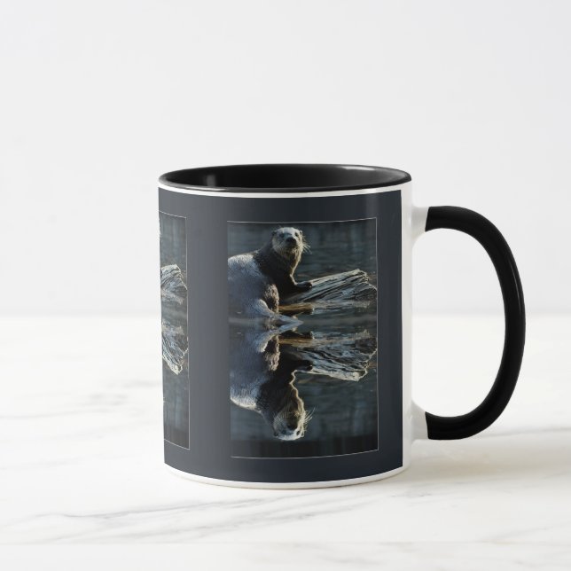 Caneca Otter Beauty Wild Otter Fotografia (Direita)