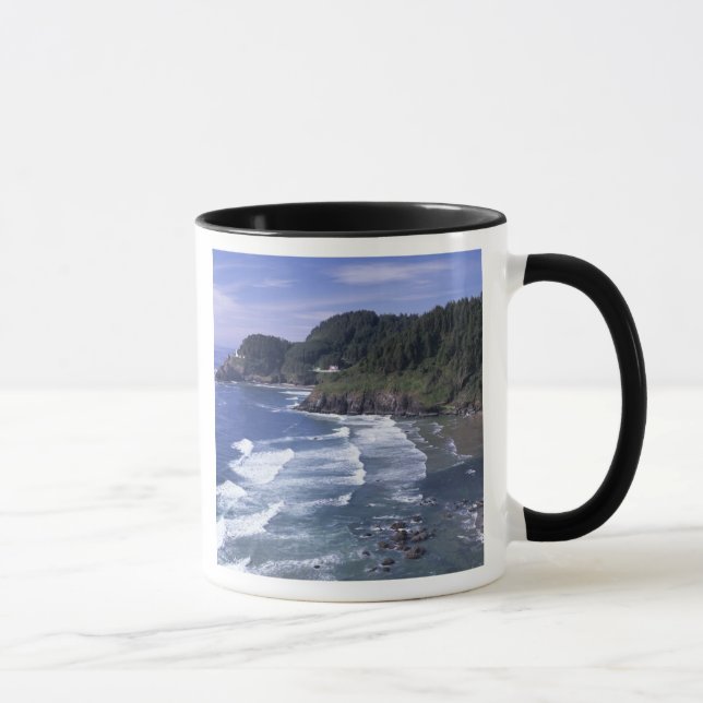 Caneca OU, Costa do Oregon, Farol de Heceta Head, em (Direita)