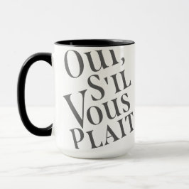 Caneca Oui, vous plait