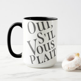 Caneca Oui, vous plait