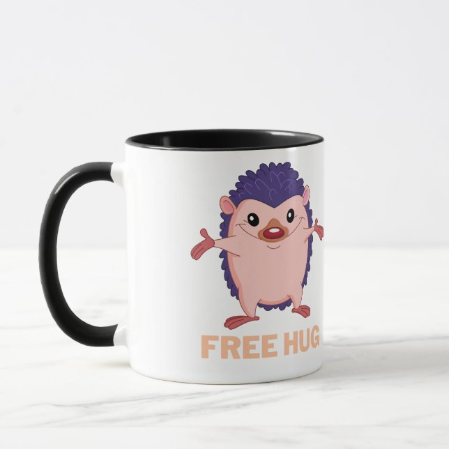 Caneca ouriço, abraços livres (Esquerda)