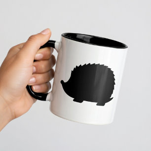 Caneca ouriço preto