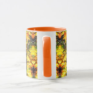 Caneca Ouro da queda do outono