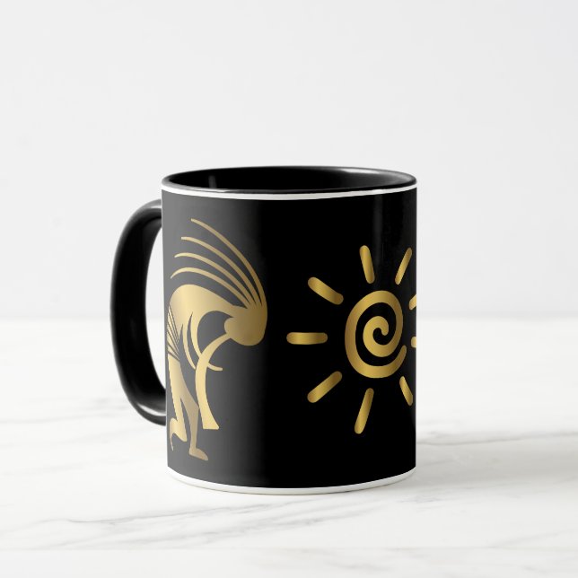 Caneca Ouro de Arizona de música Sun Kokopelli (Frente Esquerda)