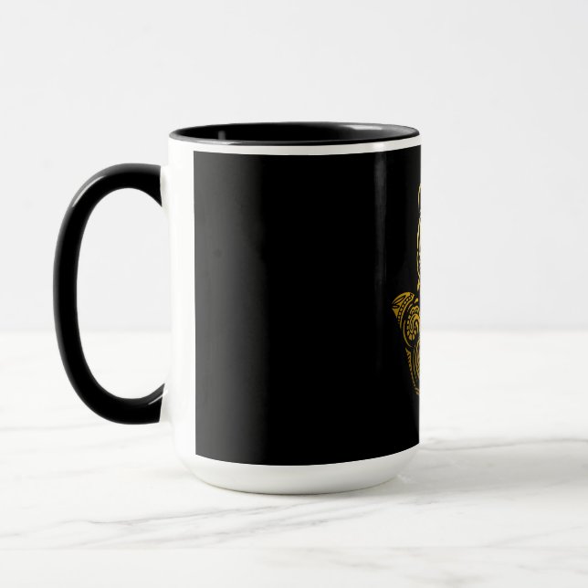 Caneca Ouro de Mão de Hamsa Amuleto Árabe (Esquerda)
