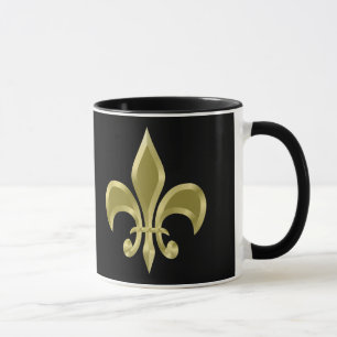Caneca Ouro Fleur-de-Lis Mug