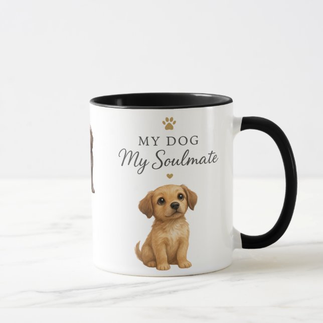 Caneca Ouro - Meu Cachorro, Meu Cachorro De Sorvete (Direita)