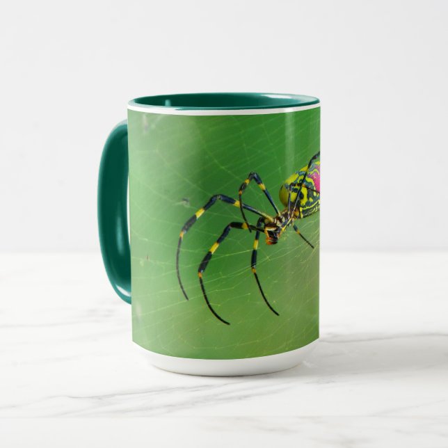 Caneca Ouro Orb Weaver Spider Mug (Frente Esquerda)