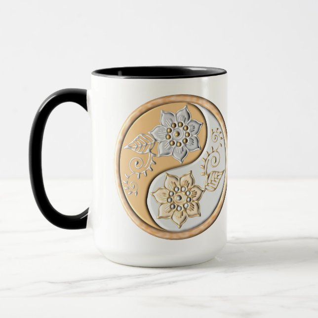 Caneca Ouro & Prata Yin Yang  (Esquerda)