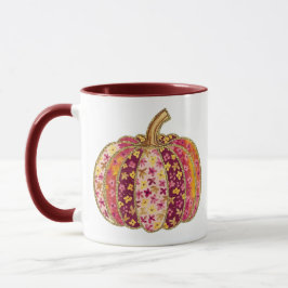 Caneca Ouro Pumpkin & Floral Delight Coffee Mug
