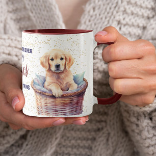 Caneca Ouro Retriever Puppy Kisses Corrigir Tudo