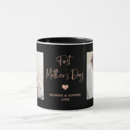 Caneca Ouro Rosa | Primeiro Dia de as mães de Script de F