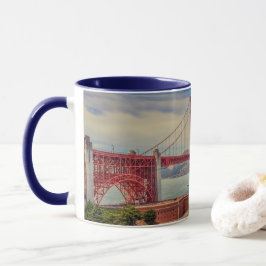 Caneca Ouro San Francisco Gate Panorâmica Mug